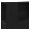 vidaXL Κρεβάτι με Κεφαλάρι Μαύρη δρυς 120 x 19 x 104,5 εκ.