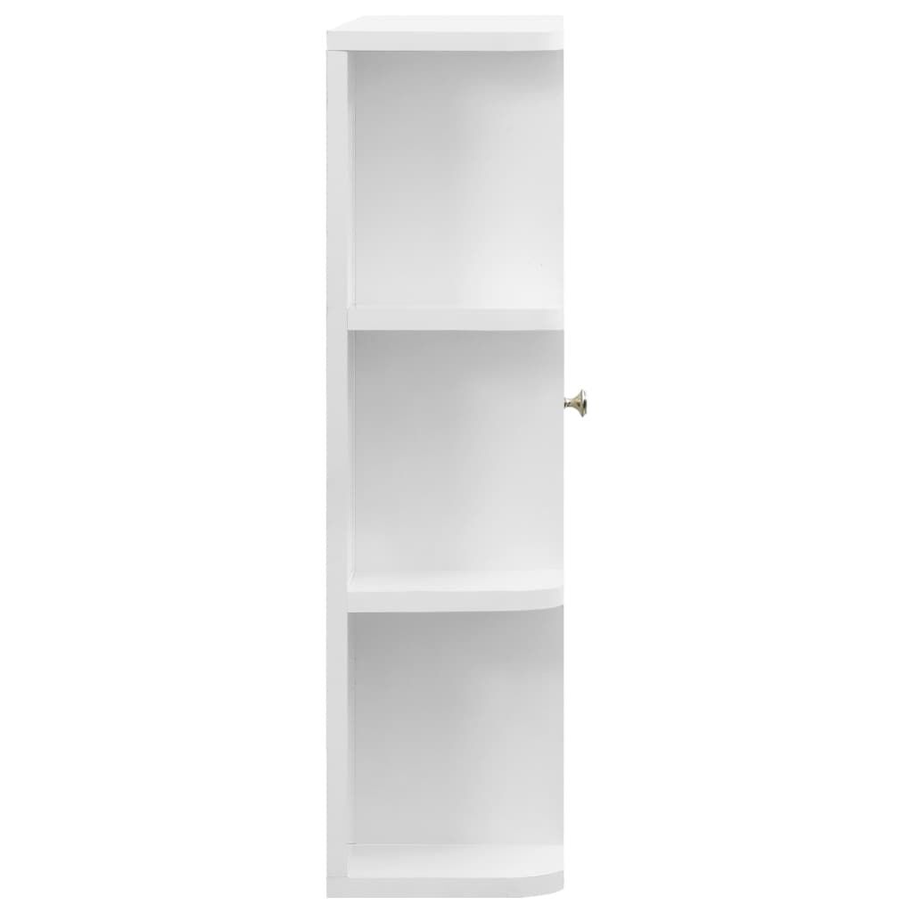 vidaXL Καθρέφτης Μπάνιου με Ντουλάπι Λευκό 66 x 17 x 63 εκ. από MDF