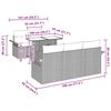 vidaXL Σετ Καναπέ Κήπου με μαξιλάρι 6 pcs Μπεζ Πολυ ράταν