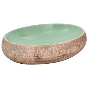vidaXL &Nu;&iota;&pi;&tau;ή&rho;&alpha;&sigmaf; &Omicron;&beta;ά&lambda; &Pi;&rho;ά&sigma;&iota;&nu;&omicron;&sigmaf; &kappa;&alpha;&iota; &Kappa;&alpha;&phi;έ 59 x 40 x 15 &epsilon;&kappa;. &Kappa;&epsilon;&rho;&alpha;&mu;&iota;&kappa;ό&sigmaf;