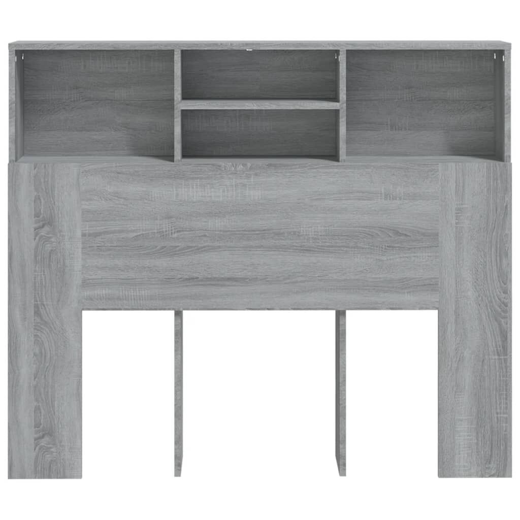 vidaXL Κεφαλάρι Με Αποθηκευτικό Χώρο Γκρι Sonoma 120x19x103,5 εκ.