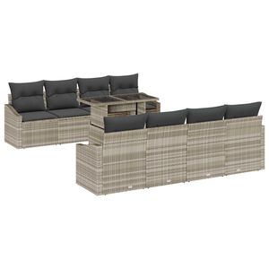 vidaXL &Sigma;&epsilon;&tau; &Kappa;&alpha;&nu;&alpha;&pi;έ &Kappa;ή&pi;&omicron;&upsilon; &mu;&epsilon; &mu;&alpha;&xi;&iota;&lambda;ά&rho;&iota; 7 pcs &Alpha;&nu;&omicron;&iota;&chi;&tau;ό &gamma;&kappa;&rho;&iota; &sigma;&upsilon;&nu;&theta;&epsilon;&tau;&iota;&kappa;ό &rho;&alpha;&tau;ά&nu;