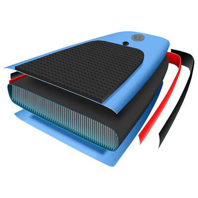 vidaXL Σανίδα SUP Φουσκωτή Σετ Θαλασσί 300 x 76 x 10 εκ.