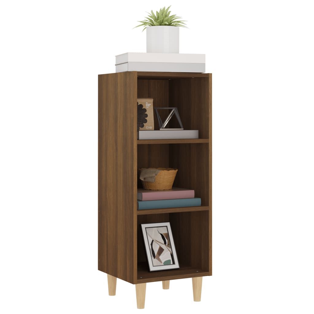 vidaXL Ντουλάπι Καφέ Δρυς 34,5 x 32,5 x 90 εκ. Επεξεργασμένο Ξύλο