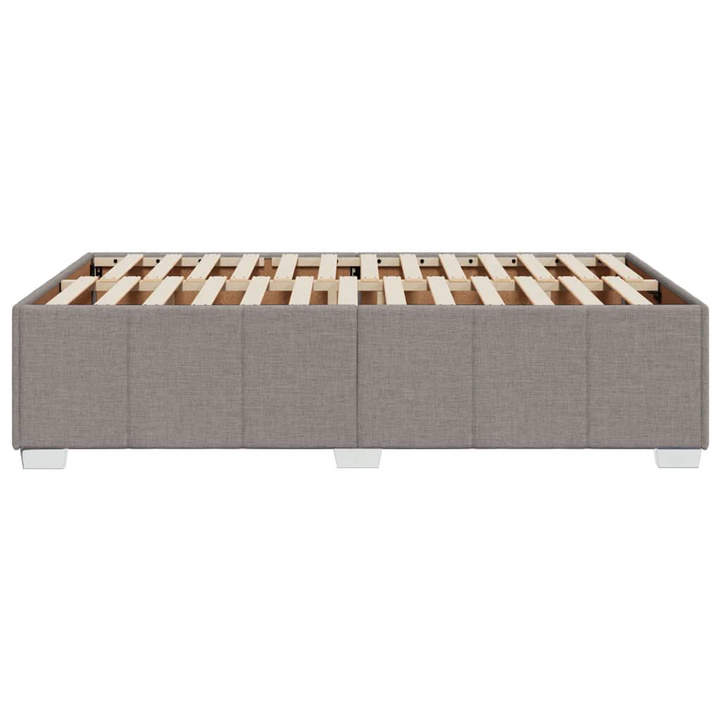 vidaXL Σκελετός Κρεβατιού Χωρίς Στρώμα Taupe 120x200 εκ. Υφασμάτινο
