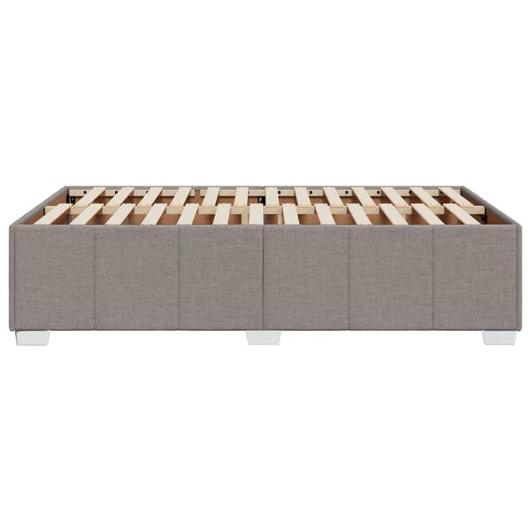 vidaXL Σκελετός Κρεβατιού Χωρίς Στρώμα Taupe 120x200 εκ. Υφασμάτινο