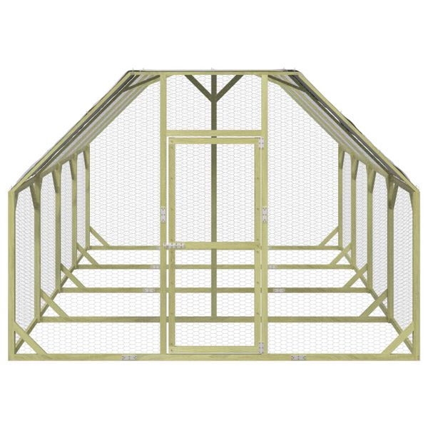 vidaXL Κοτέτσι 268x400x190 εκ. από Μασίφ Εμποτισμένο Ξύλο Πεύκου