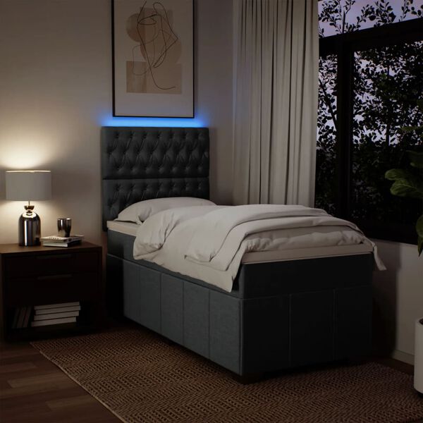 vidaXL &Kappa;&rho;&epsilon;&beta;ά&tau;&iota; Boxspring &mu;&epsilon; &Sigma;&tau;&rho;ώ&mu;&alpha; &Sigma;&kappa;&omicron;ύ&rho;&omicron; &Gamma;&kappa;&rho;&iota; 100x200 &epsilon;&kappa;. &Upsilon;&phi;&alpha;&sigma;&mu;ά&tau;&iota;&nu;&omicron;