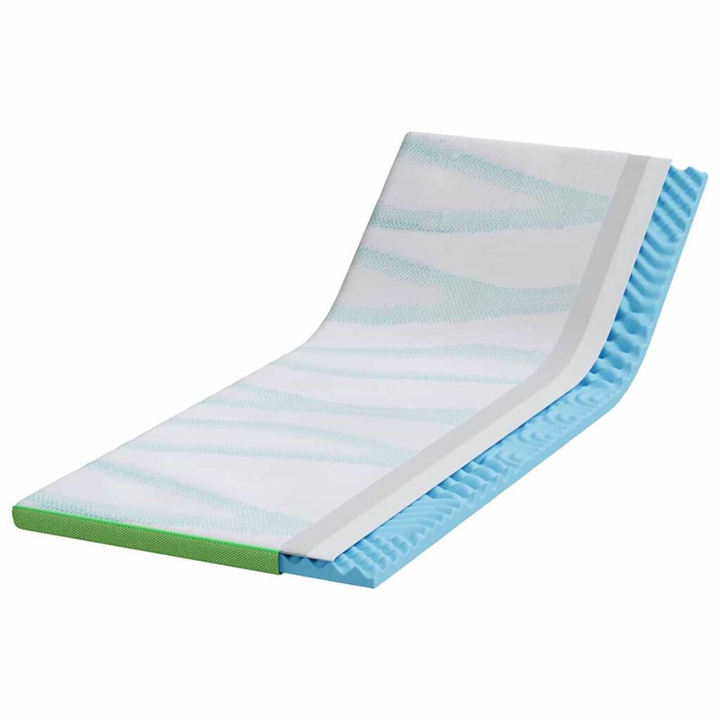 vidaXL Στρώματα Λευκό και Πράσινο 70 x 200 cm