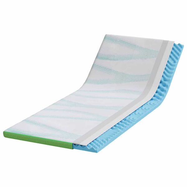vidaXL Στρώματα Λευκό και Πράσινο 70 x 200 cm