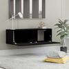 vidaXL Έπιπλο Τηλεόρασης Μαύρο 100 x 30 x 30 εκ. από Επεξ. Ξύλο
