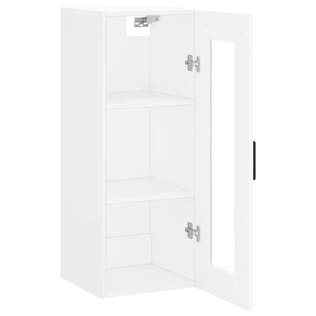 vidaXL Ντουλάπι Τοίχου Λευκό 34,5 x 34 x 90 εκ.