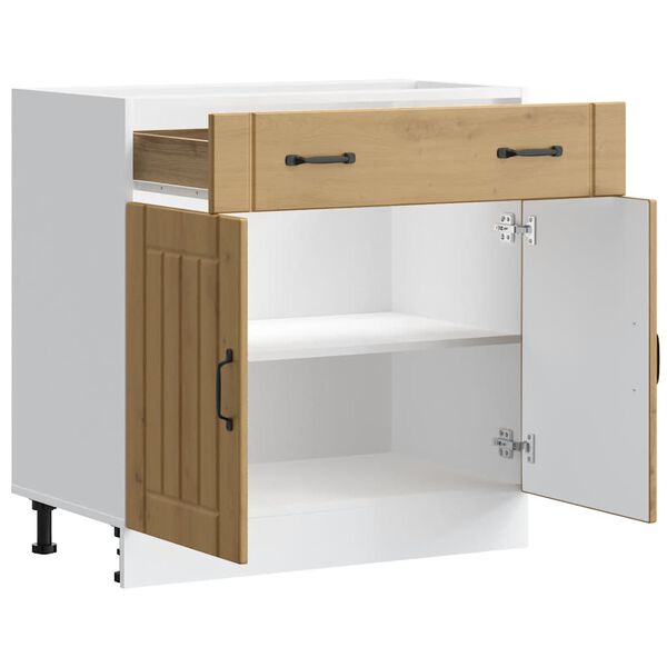 vidaXL ντουλάπι βάσης κουζίνας Lucca Δρυς τεχνίτης κατασκευασμένο ξύλο