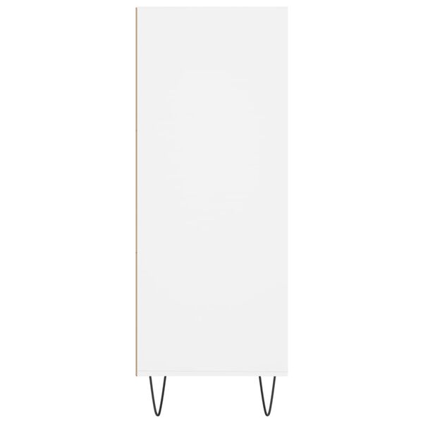 vidaXL Βιβλιοθήκη Λευκή 69,5 x 32,5 x 90 εκ. από Επεξεργασμένο Ξύλο