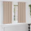 vidaXL &Kappa;&omicron;&upsilon;&rho;&tau;ί&nu;&epsilon;&sigmaf; &Mu;&alpha;ύ&rho;&eta;&sigmaf; Ύ&phi;&alpha;&nu;&sigma;&eta;&sigmaf; &mu;&epsilon; &Delta;&alpha;&chi;&tau;&upsilon;&lambda;ί&delta;&iota;&alpha; 2 pcs Taupe