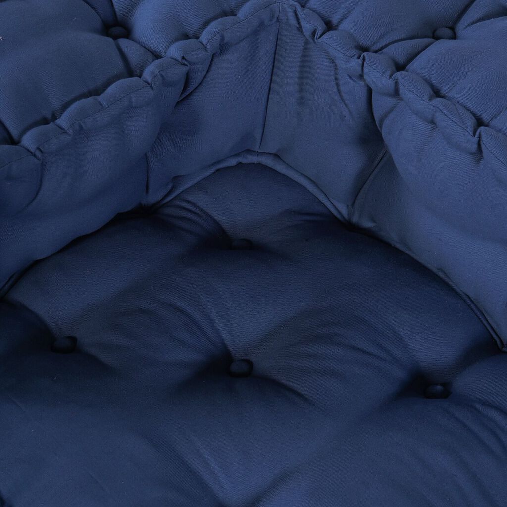 vidaXL Μοντέρνα Πουφ Indigo 140x70x36 Υφάσματος