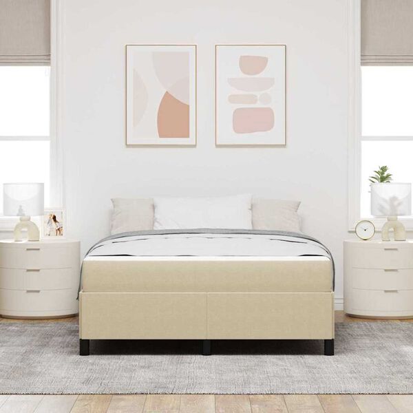 vidaXL Σκελετός Κρεβατιού Άλλο Ανοιχτό γκρι 140 x 200 cm Βελούδο