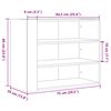 vidaXL Ντουλάπι Τοίχου Γκρι Σκυρ. 75x35x60 εκ. Επεξεργασμένο Ξύλο