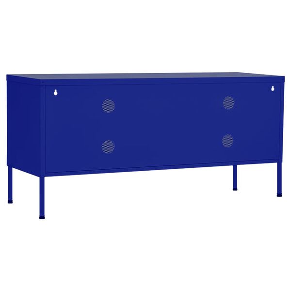 vidaXL Έπιπλο Τηλεόρασης Ναυτικό Μπλε 105x35x50 εκ. από Ατσάλι