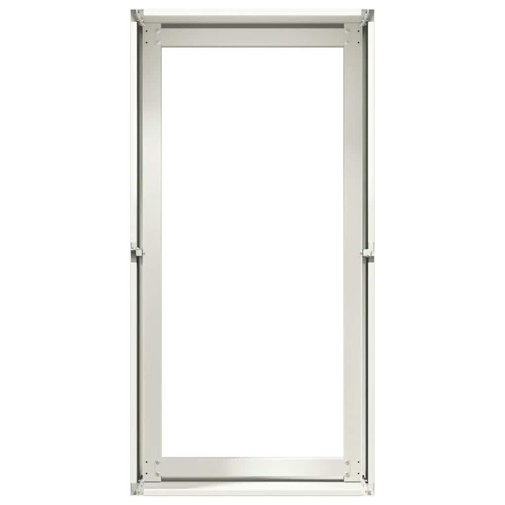vidaXL Ζαρντινιέρα Λευκή 40x80x40 εκ. από Χάλυβα Ψυχρής Έλασης