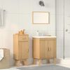 vidaXL Σετ Επίπλων Μπάνιου με συρτάρι 2 pcs Καφέ 114 x 43 x 73.5 εκ.