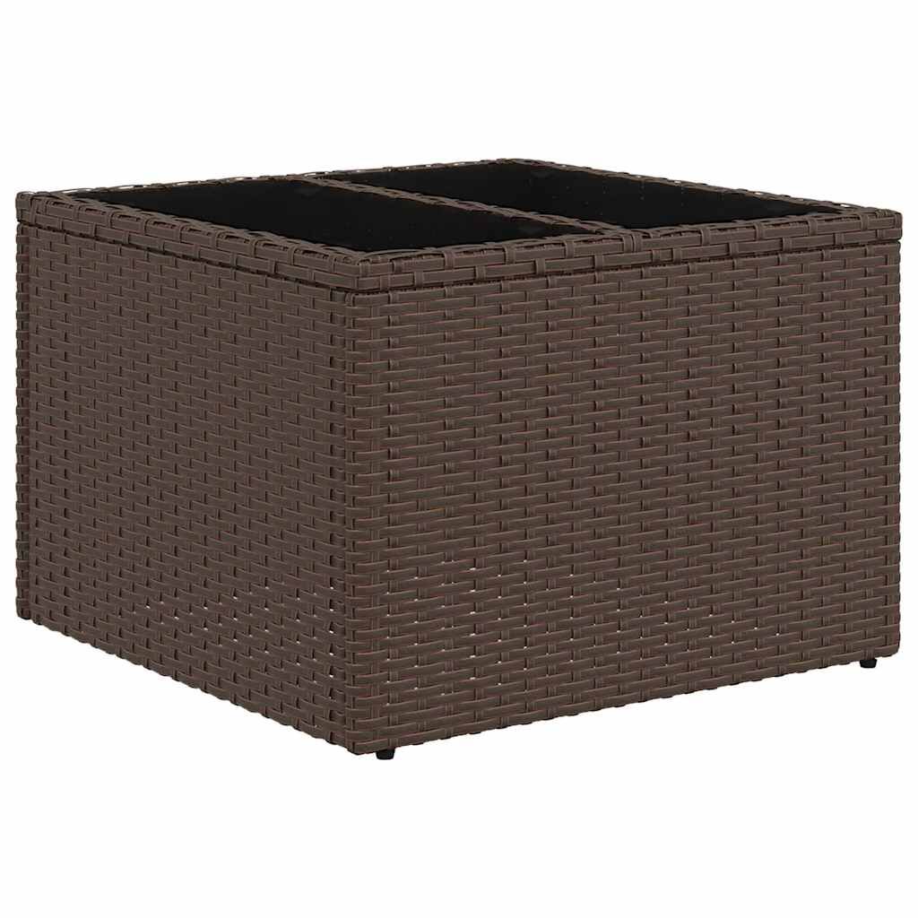 vidaXL Σετ Καναπέ Κήπου 5 pcs Καφέ Πολυ ράταν