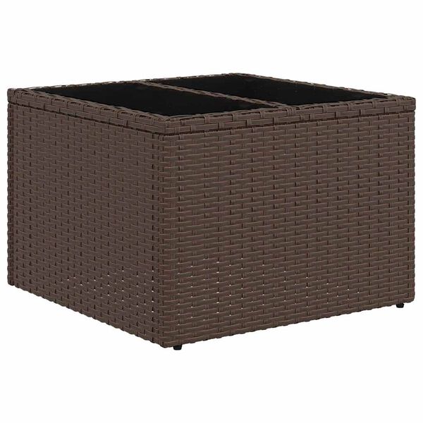 vidaXL Σετ Καναπέ Κήπου 5 pcs Καφέ Πολυ ράταν