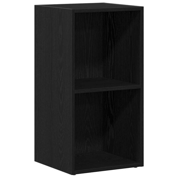 Κουτί αποθήκευσης vidaXL LP Μαύρη βελανιδιά 71x34x36 cm