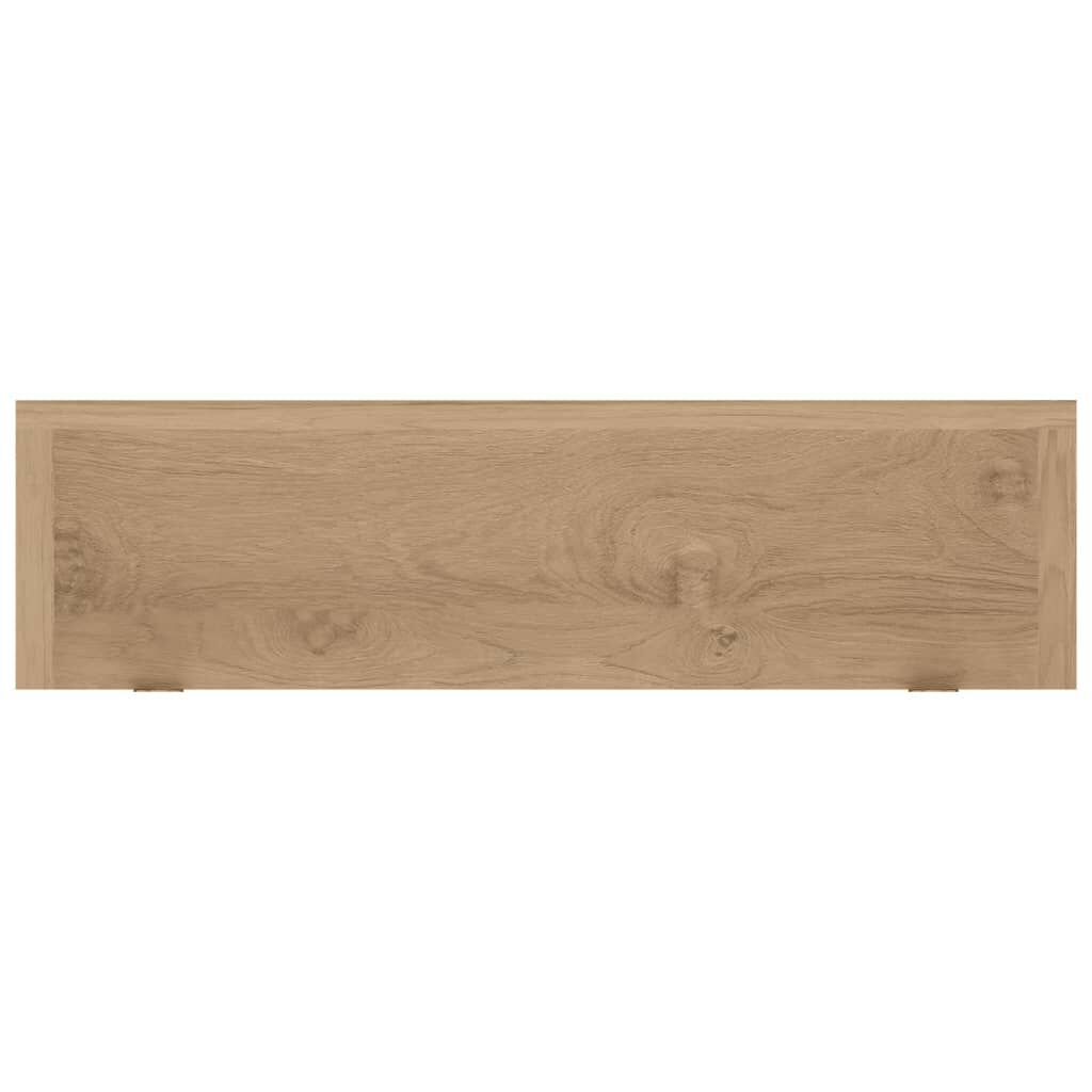 vidaXL Ράφια Τοίχου 2 τεμ. 90 x 15 x 6 εκ. από Μασίφ Ξύλο Teak