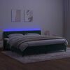 vidaXL &Kappa;&rho;&epsilon;&beta;ά&tau;&iota; Boxspring &mu;&epsilon; &Sigma;&tau;&rho;ώ&mu;&alpha; & LED &Sigma;&kappa;. &Pi;&rho;ά&sigma;&iota;&nu;&omicron; 200x200&epsilon;&kappa; &Beta;&epsilon;&lambda;&omicron;ύ&delta;&omicron;