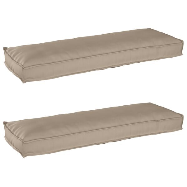vidaXL Σετ Μαξιλαριών Πάγου 2 pcs Taupe 120 x 40 x 8 εκ