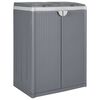 vidaXL &Kappa;ά&delta;&omicron;&sigmaf; &Alpha;&pi;&omicron;&rho;&rho;&iota;&mu;&mu;ά&tau;&omega;&nu; &mu;&epsilon; 2 &Pi;ό&rho;&tau;&epsilon;&sigmaf; &Gamma;&kappa;&rho;&iota; 65x45x88 &epsilon;&kappa; &alpha;&pi;ό &Pi;&omicron;&lambda;&upsilon;&pi;/&lambda;έ&nu;&iota;&omicron;