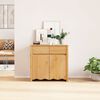 vidaXL Πλαϊνό γραφείο Drammen Δρυς 79 x 43 x 75.5 εκ Μασίφ ξύλο πεύκου