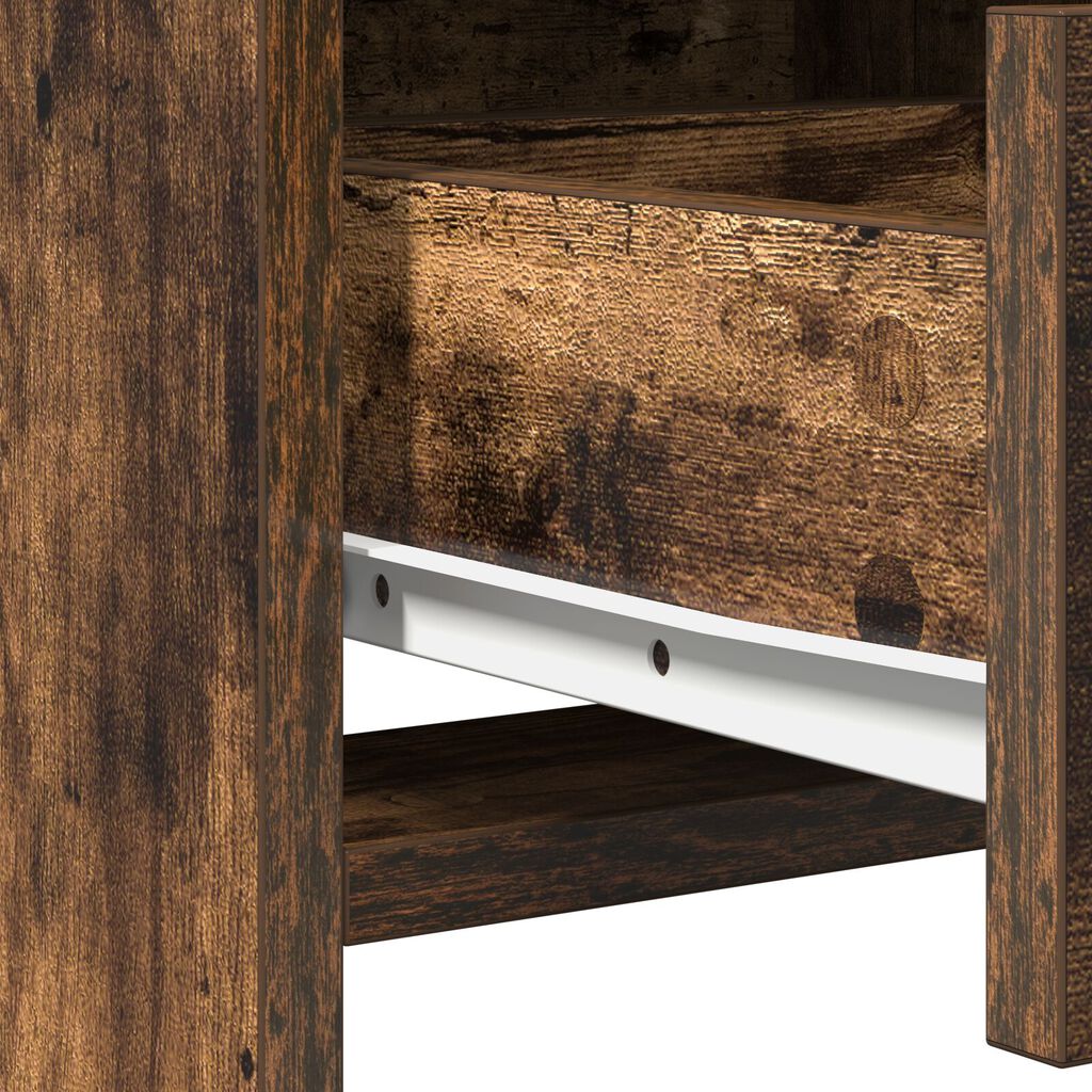vidaXL Υψηλό Στοράκι Καπνιστής Δρυς 40x41x135 εκ Επεξεργασμένο Ξύλο