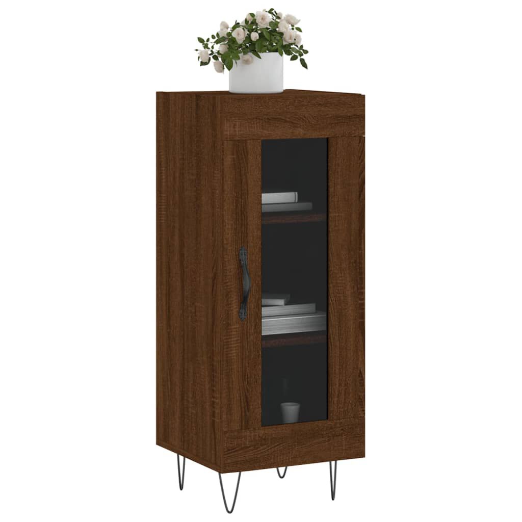 vidaXL Ντουλάπι Καφέ Δρυς 34,5 x 34 x 90 εκ. Επεξεργασμένο Ξύλο