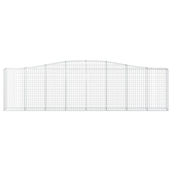 vidaXL Συρματοκιβώτια Τοξωτά 10 τεμ. 400x30x100/120 εκ. Γαλβαν. Ατσάλι