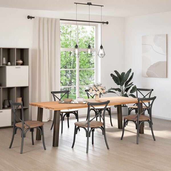 vidaXL Πόδια Κονσόλας 4 τεμ. από Φυσικό Ατσάλι 72 εκ. Ατσάλι