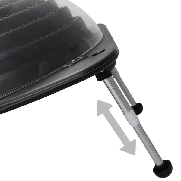 vidaXL Θερμαντικό Πισίνας Ηλιακό 75 x 75 x 36 εκ. από HDPE / Αλουμίνιο