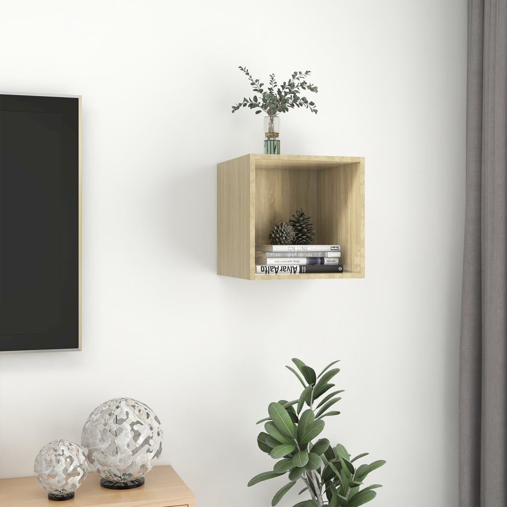 vidaXL Ντουλάπι Τοίχου Sonoma Δρυς 37 x 37 x 37 εκ. από Επεξ. Ξύλο