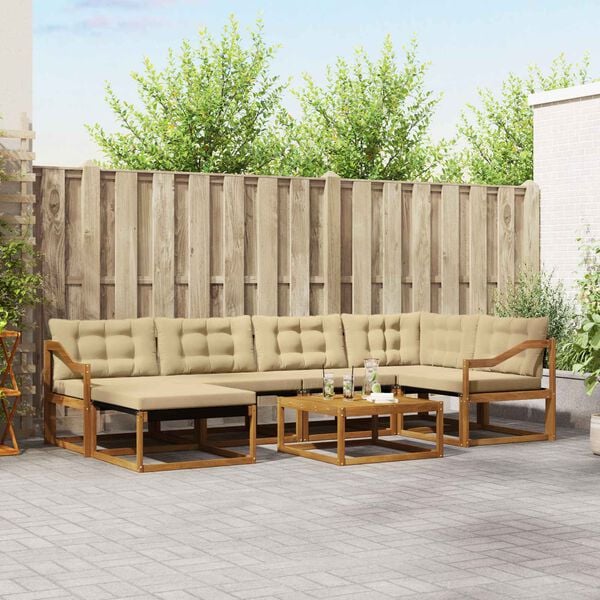 vidaXL &Sigma;&epsilon;&iota;&rho;ά &Kappa;&alpha;&nu;&alpha;&pi;έ &Epsilon;&xi;&omega;&tau;&epsilon;&rho;&iota;&kappa;&omicron;ύ &mu;&epsilon; &mu;&alpha;&xi;&iota;&lambda;ά&rho;&iota; 19 pcs &Phi;&upsilon;&sigma;&iota;&kappa;ό &kappa;&alpha;&iota; &Mu;&pi;&epsilon;&zeta;