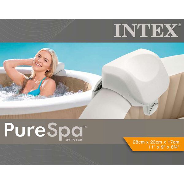 Intex Προσκέφαλο Premium PureSpa Λευκό 28x23x17 εκ. από Αφρώδες Υλικό