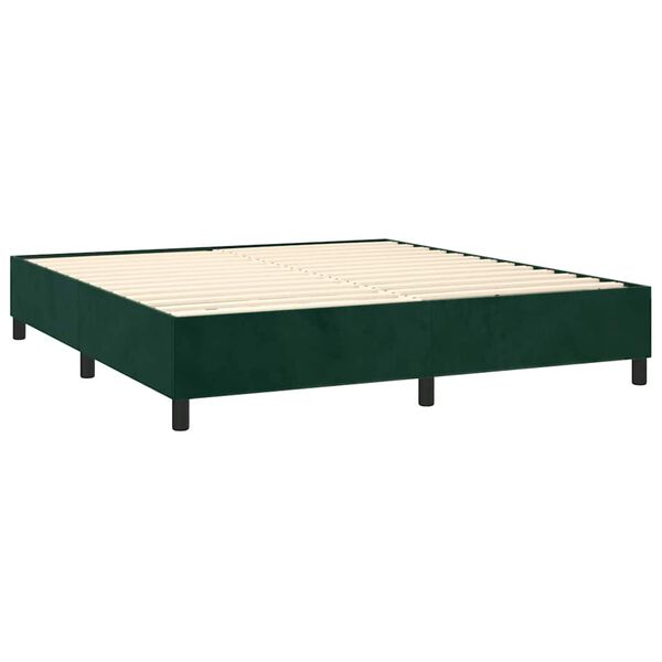 vidaXL &Kappa;&rho;&epsilon;&beta;ά&tau;&iota; Boxspring &mu;&epsilon; &Sigma;&tau;&rho;ώ&mu;&alpha; &Sigma;&kappa;&omicron;ύ&rho;&omicron; &Pi;&rho;ά&sigma;&iota;&nu;&omicron; 200x200&epsilon;&kappa;. &Beta;&epsilon;&lambda;&omicron;ύ&delta;&iota;&nu;&omicron;