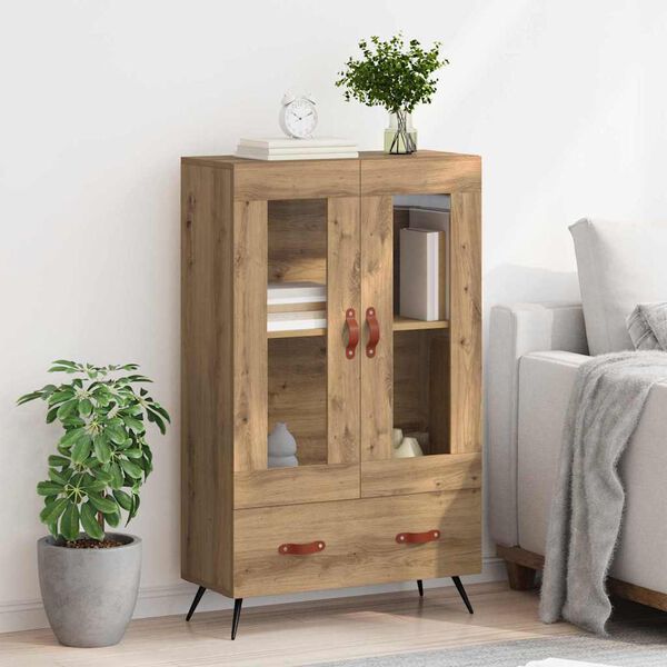 vidaXL Highboard &mu;&epsilon; &sigma;&upsilon;&rho;&tau;ά&rho;&iota; Artisan Oak 69,5 x 31 x 115 &epsilon;&kappa;.