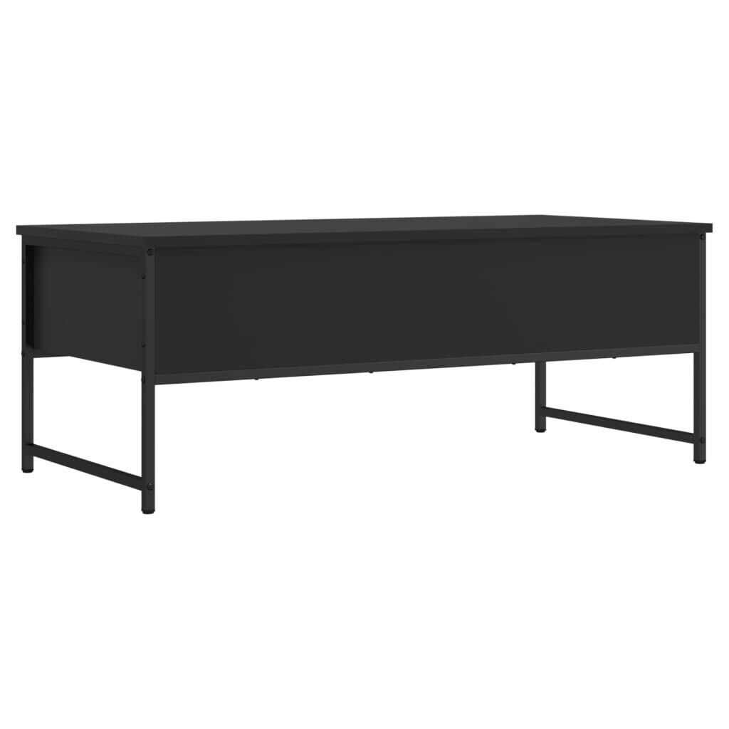 vidaXL Τραπεζάκι Σαλονιού Μαύρο 101 x 49 x 39,5 εκ. από Επεξεργ. Ξύλο