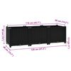 vidaXL Ζαρντινιέρα 120 x 40 x 38 εκ. από Πολυπροπυλένιο