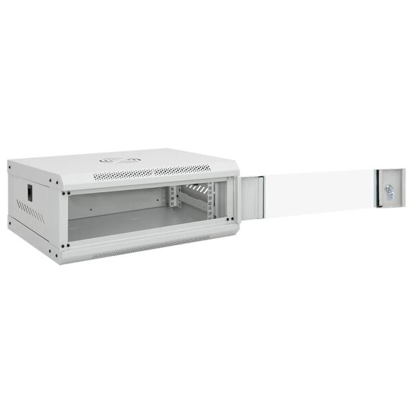 vidaXL Καμπίνα Δικτύου Επιτοίχια 4U 19'' IP20 53x40x21 εκ.