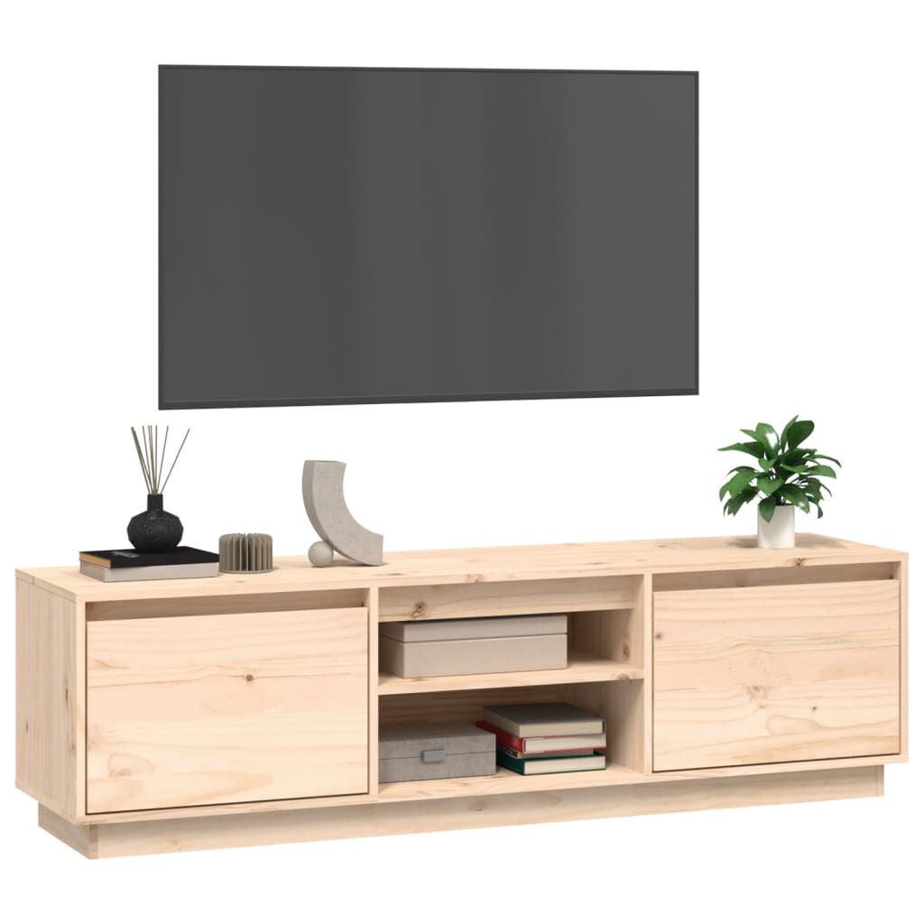 vidaXL Έπιπλο Τηλεόρασης 140 x 35 x 40 εκ. από Μασίφ Ξύλο Πεύκου