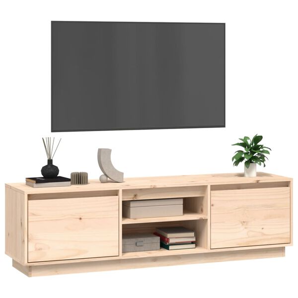 vidaXL Έπιπλο Τηλεόρασης 140 x 35 x 40 εκ. από Μασίφ Ξύλο Πεύκου