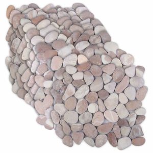 vidaXL &Pi;έ&tau;&rho;&epsilon;&sigmaf; Pebble &Mu;&pi;&epsilon;&zeta; &kappa;&alpha;&iota; &Alpha;&nu;&omicron;&iota;&chi;&tau;ό &Rho;&omicron;&zeta; 30 x 30 cm &Pi;έ&tau;&rho;&epsilon;&sigmaf; &Pi;&omicron;&tau;&alpha;&mu;&omicron;ύ