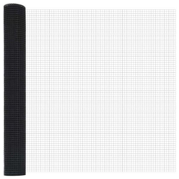 vidaXL Συγκολλητός φράχτης από σύρμα Γκρι 1.2 x 25 m Ατσάλι